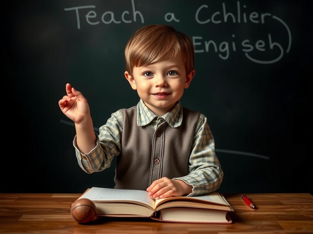 Teach a child Englishфото