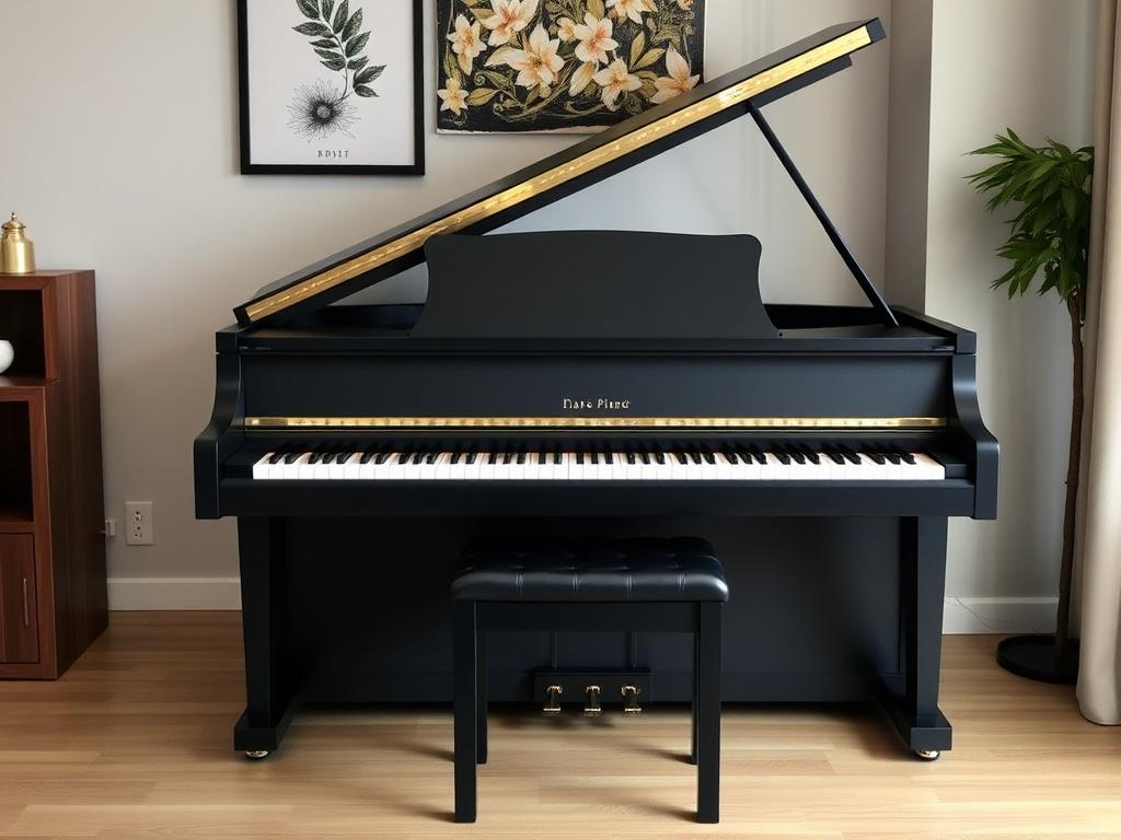 Electronic grand piano for an apartment.фото