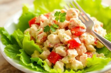 Крабовый салат: хруст, нежность и несколько кухонных хитростей